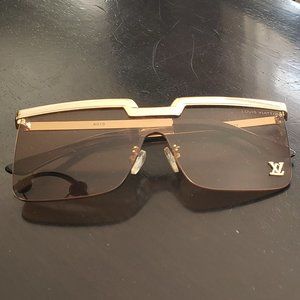 Louis Vuitton gold rimmed sunglasses
